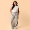 Blogilates Women's Travel Trouser High-Rise Wide Leg Sweatpants - 4 of 4
