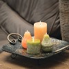 Vance Kitira 6" Sand Timber Pillar Candle ,Scentless, Clean-Burning, Environmental Friendly - 2 of 4