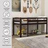 Streamdale Twin Wood Loft Bed Low Loft Beds with Ladder, Twin, Espresso - 3 of 4