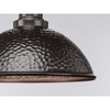 Progress Lighting Englewood 1-Light Outdoor Post Lantern, Steel, Black, Antique Bronze Hammered Shade - image 4 of 4