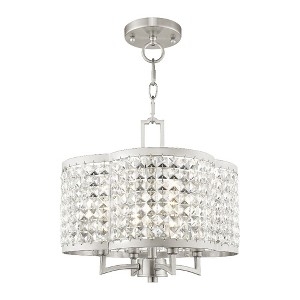 Livex Lighting Grammercy 4 - Light Chandelier in  Brushed Nickel - 1 of 2