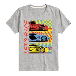 Boys' - Cars - Lightning McQueen Dinoco Jackson Storm Let's Race Short Sleeve Graphic T-Shirt - 1 of 4