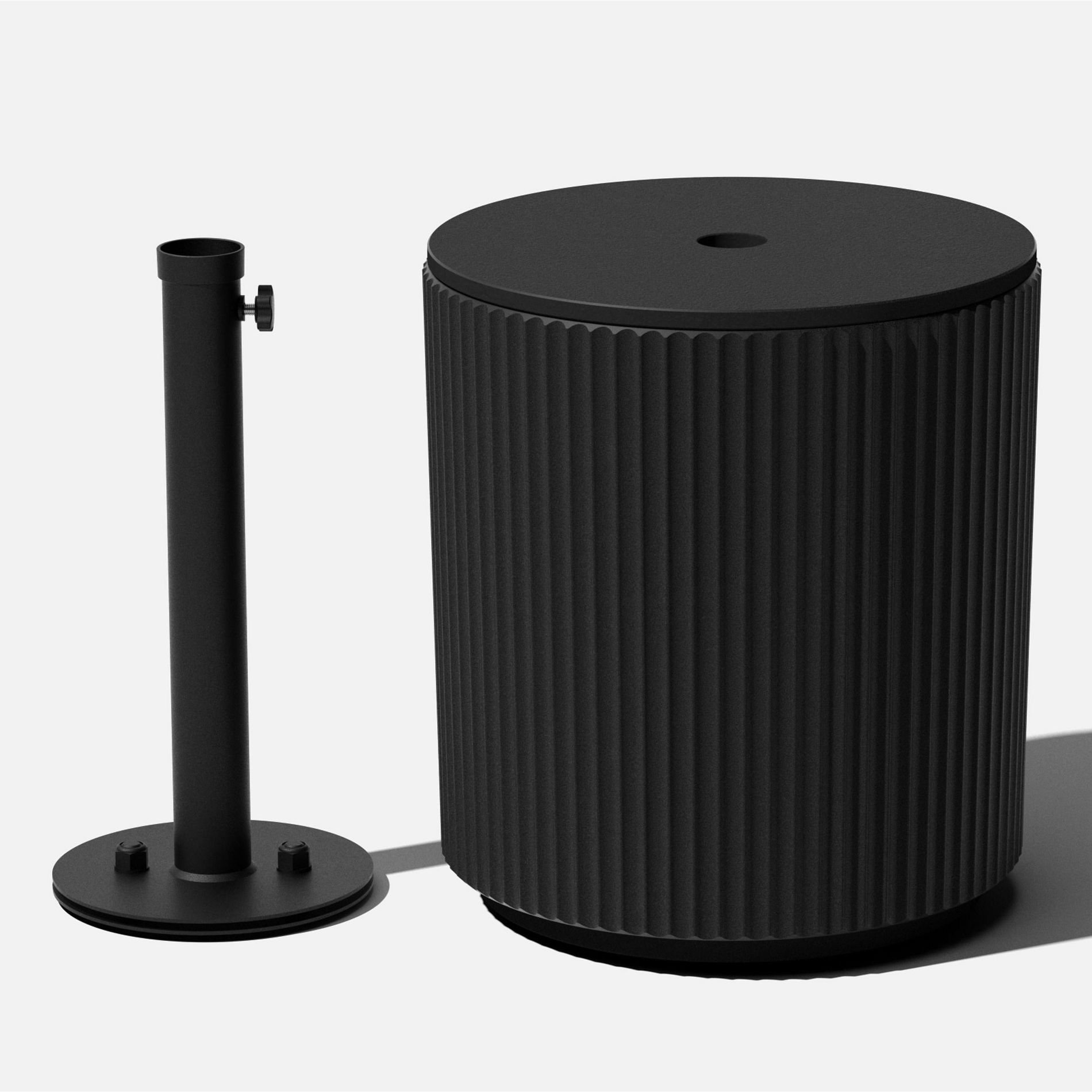 Veradek Umbrella Side Table - Black