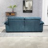 VASIP 84" Chenille Sofa Small Sofa Loveseat Deep Seat Sofa Couch with 2 Throw Pillows & Memory Foam for Living Room Apartment Office Lounge-Blue - 4 of 4