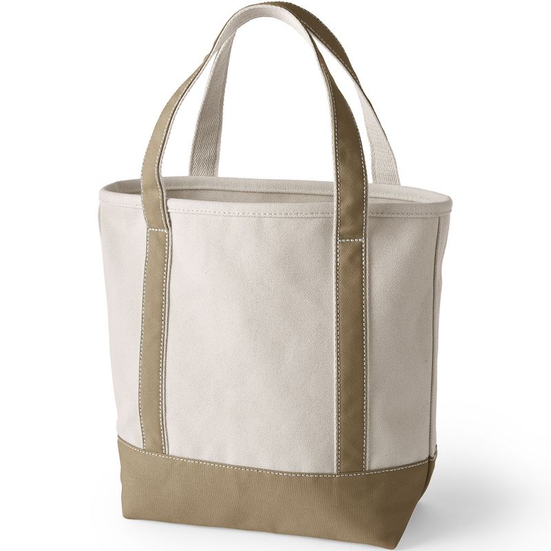 Lands' End Open Top Canvas Tote Bag, 3 of 6