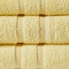 6Pcs 100% Turkish Cotton Solid Towel Set, Heavyweight Ultra Soft & Plush Highly Absorbent Towel - 3 of 4