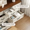 9 Drawer Farmhouse Dresser, Rustic Chest of Drawers with Ample Storage, Solid Wood Look & Metal Handles, Bedroom Clothes Organizer - 3 of 4