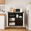 37.4'' Modern Coffee Bar Cabinet With Wine Racks And Drawer Storage For Living Room - 3 of 4