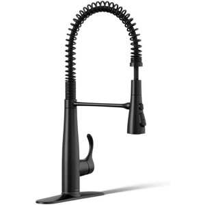 KOHLER 22033-BL Simplice Semi Professional Kitchen Sink Faucet, Commercial Faucet, Matte Black. - 1 of 1