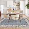 Washable Rugs for Bedroom Farmhouse Floral Floor Mats with Non-Slip Backing, Ultra-Soft Low Pile Living Room Carpet - 4 of 4