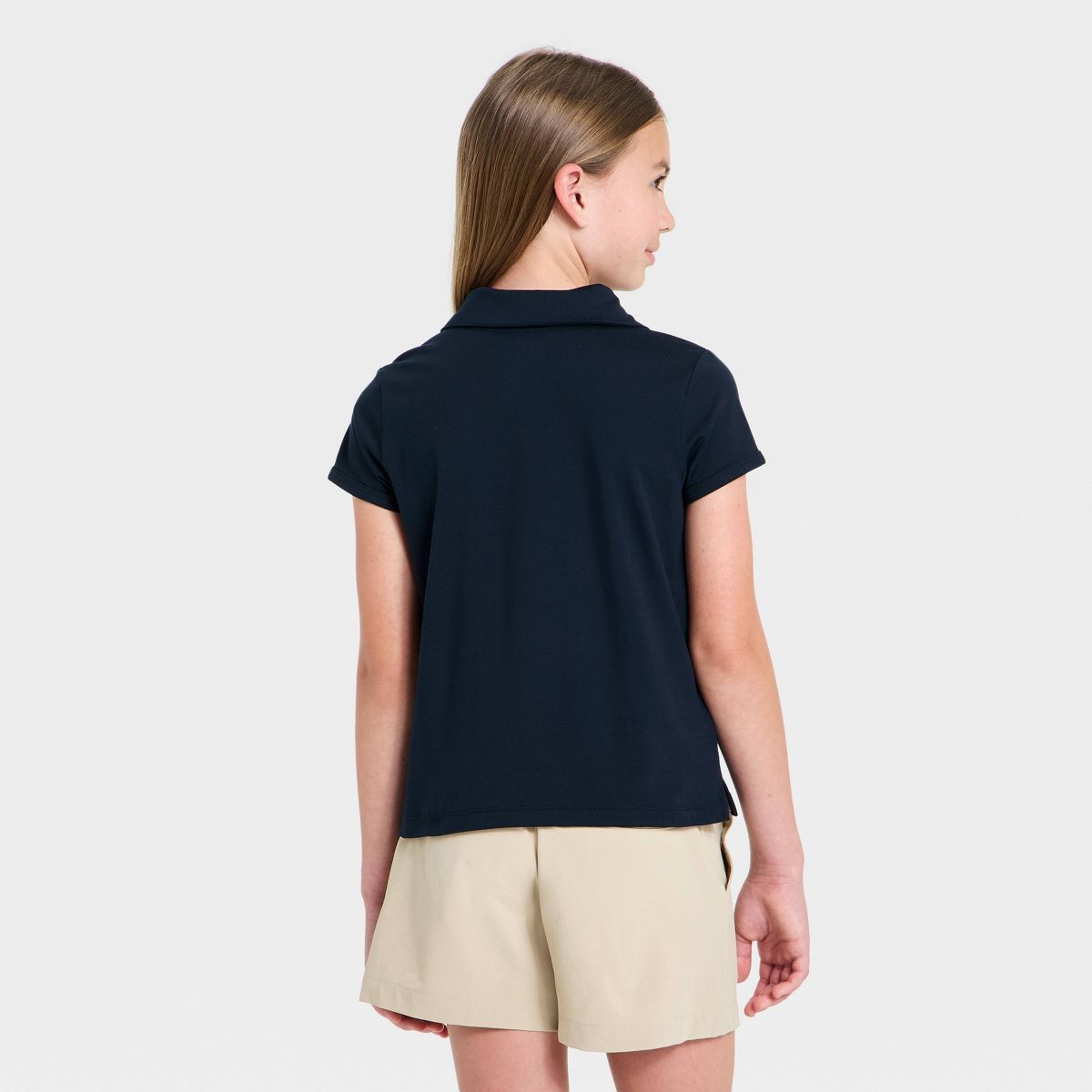 Girls' Short Sleeve Performance Uniform Polo Shirt - All in Motion™ - thumbnail 2