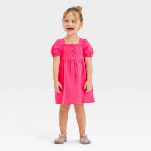 Toddler Girls' Solid Leggings - Cat & Jack™ Dark Pink 12m : Target