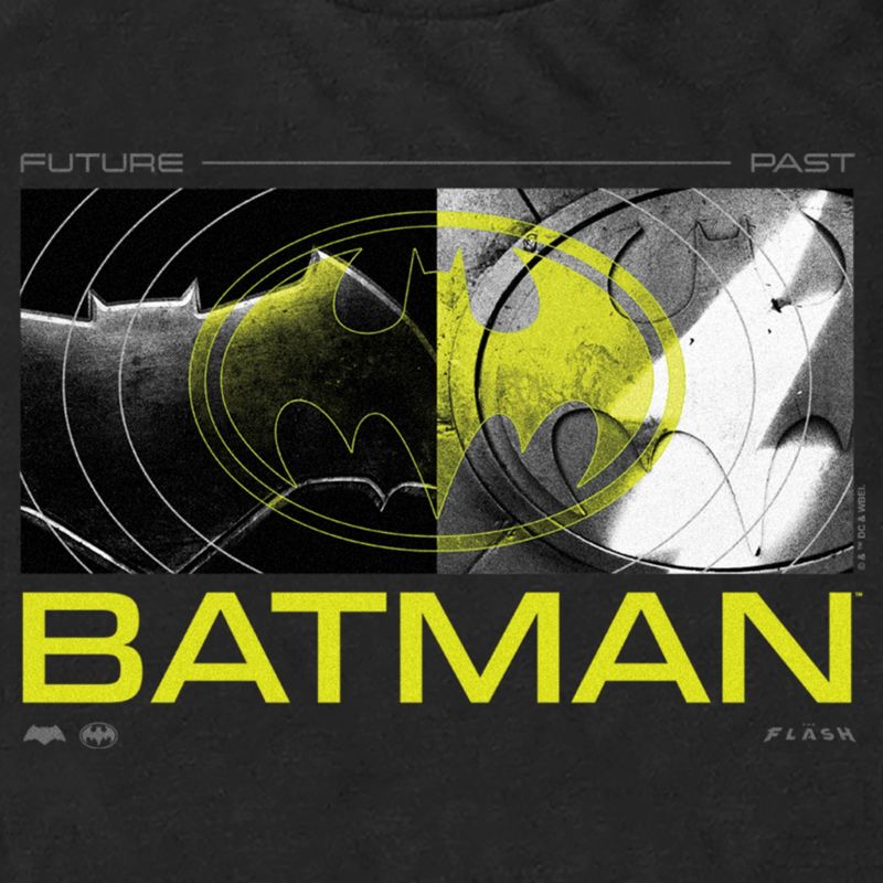 Men's The Flash Neon Yellow Batman Logo T-Shirt, 2 of 6