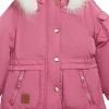 LONDON FOG Little/Big Girls' Heavyweight Faux Fur Trim Fleece-Lined Jackets - 3 of 4