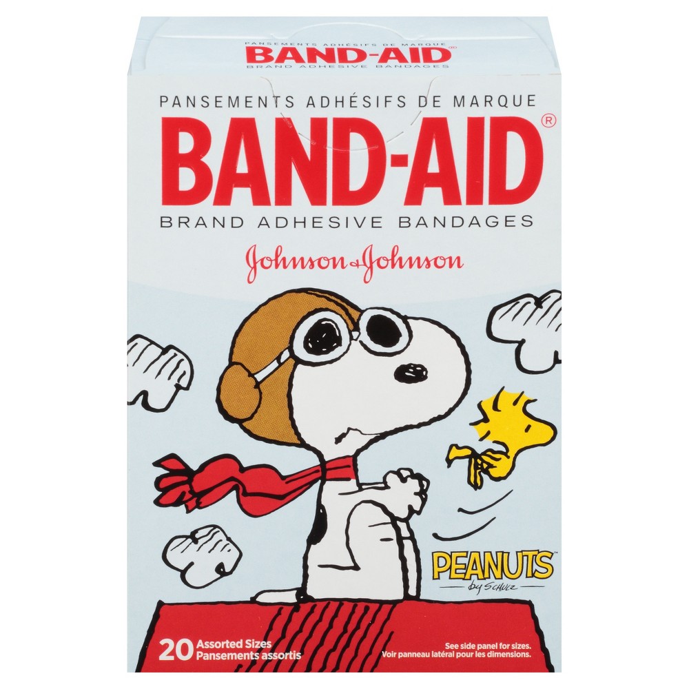 UPC 381371162840 product image for Johnson & Johnson Band-Aid Peanuts Brand Adhesive Bandages - 20 Count | upcitemdb.com