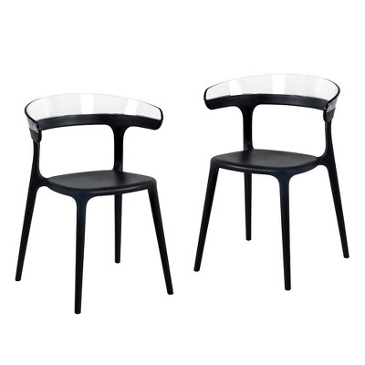 Omax Decor,Mia Resin Patio Dining Chair - (Set of 2)
