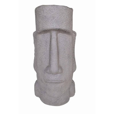35" Polyresin Easter Island Moai Head Statue Gray - Hi-Line Gift