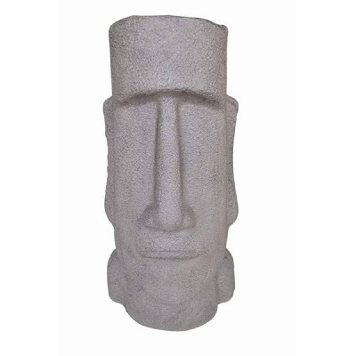 35" Polyresin Easter Island Moai Head Statue Gray - Hi-Line Gift