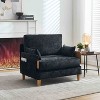 APRILSOUL Foldable sofa bed recliner,3-in-1 convertible, mid-century modern, for small spaces, three pillows,for bedroom study room guest - 2 of 4