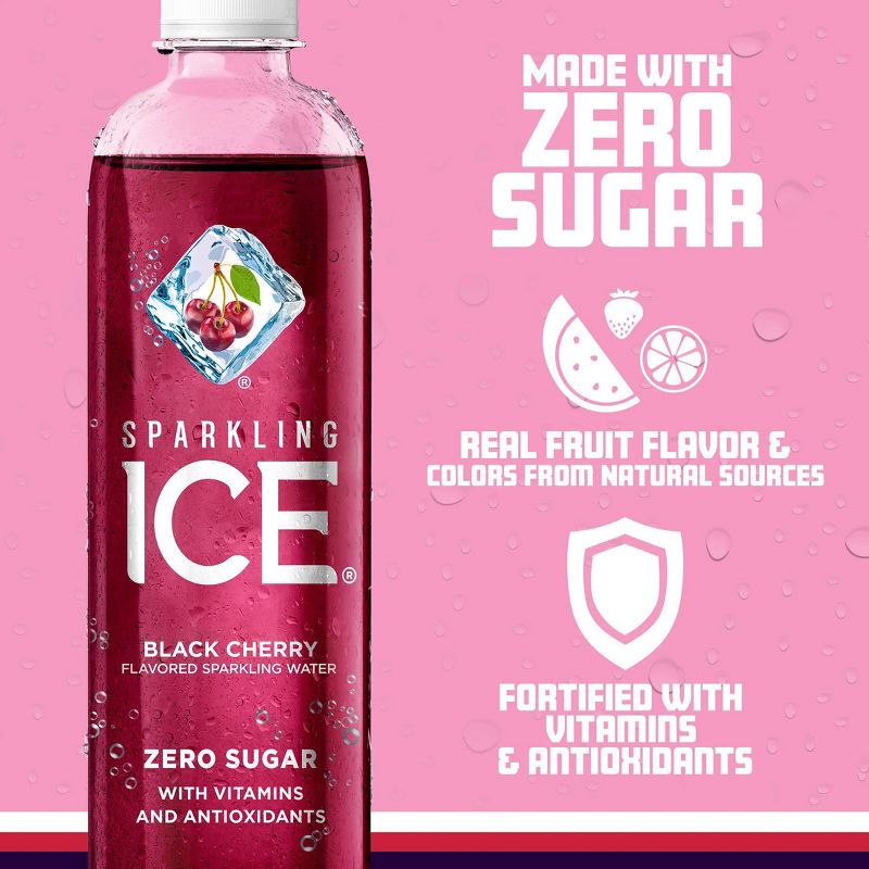 Sparkling Ice Black Cherry - 17 fl oz Bottle, 4 of 12