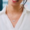 EVERLY JEWELRY | Sterling Silver 1 3/4 CT DEW Created Moissanite  Fashion Pendant With Chain - 4 of 4