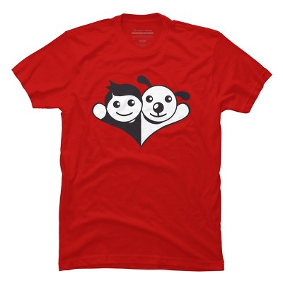 Men's Design By Humans Doggy Friend By graphicganga T-Shirt