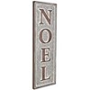 Cheung's Clarke Galvanized Vertical Noel Wall Sign - 3 of 4