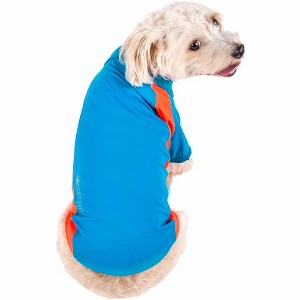Pet Life (R) Active 'Barko Pawlo' Relax-Stretch Wick-Proof Performance Dog Polo T-Shirt - 1 of 4