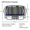 Jump Into Fun 16FT Outdoor Trampoline With Six Stabilizing Poles,Six W-shaped Legs,UV-Resistant Safety Trampoline Fence For Kids And Adults - 2 of 4