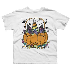 Boy's Design By Humans Halloween Unicorn By Desdymona T-Shirt - 1 of 2