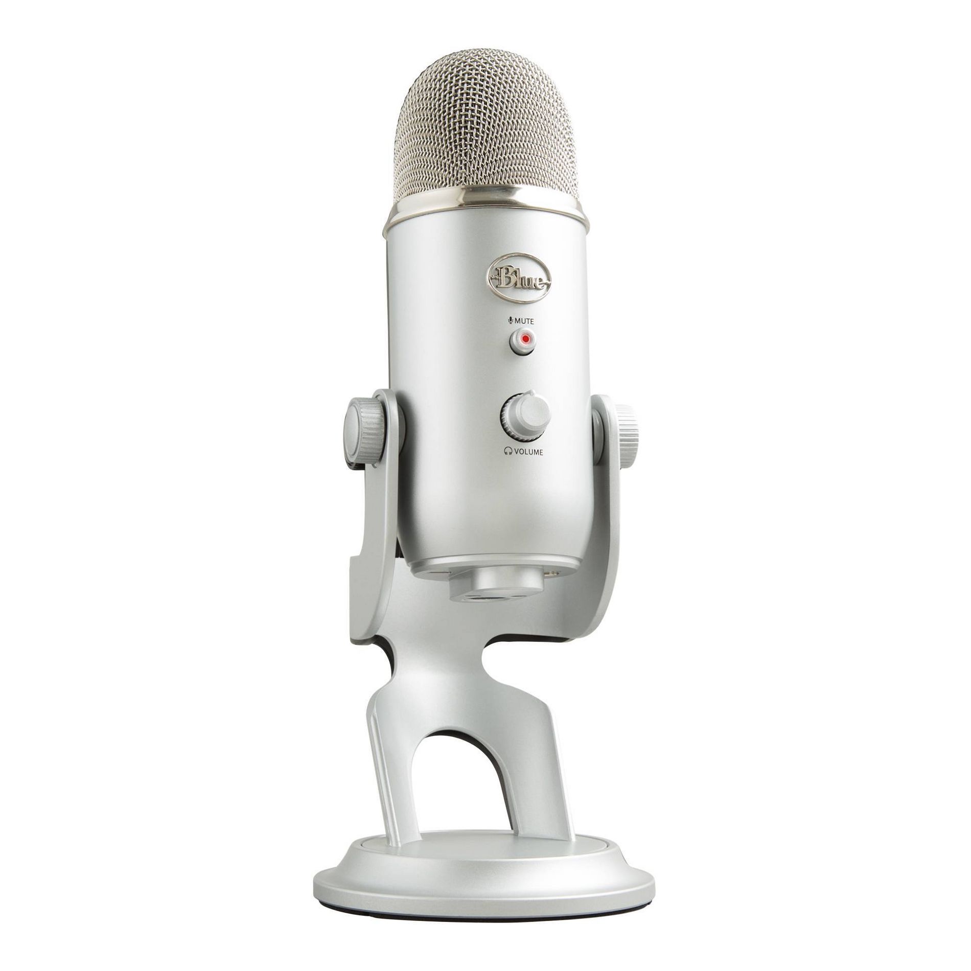 Blue Microphone - Yeti Silver: Studio USB Condenser for PC