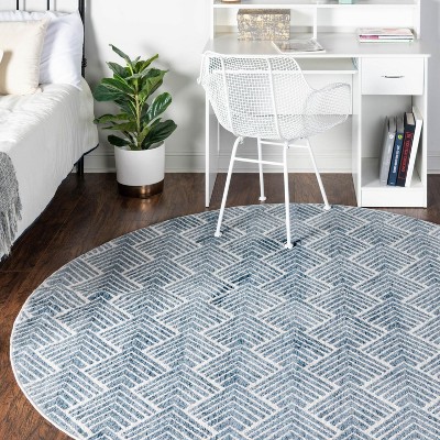 Unique Loom 2' 2 X 3' 1 Eco Plaid Indoor Outdoor Washable Navy Blue Area  Rug : Target