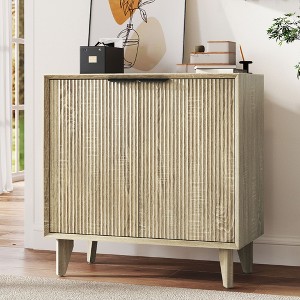 Fluted Cabinet with Storage - 1 of 4
