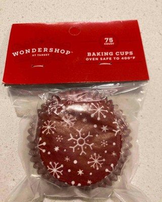 75pk Christmas Classic Baking Cups - Wondershop™ : Target