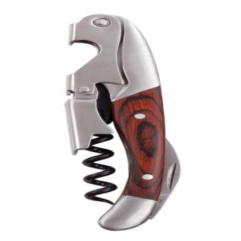 Spruce Double Hinge Corkscrew by True, Brown Finish