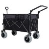 Grungis Premium All-Terrain Folding Wagon Cart,Shopping Cart with Ergonomic Adjustable Handles,Utility Cart for Camping,Shopping,Sports - 2 of 4