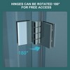 NicBex Shower Door 30"W x 72"H Fold Frameless Shower Door with 1/4" (6mm) Tempered Glass for Small Spaces - 2 of 4