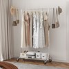 VEVOR Clothes Rack with Wheels, Heavy Duty Clothing Garment Rack, Commercial Clothing Rack for Hanging Clothes with Bottom Storage Area - 2 of 4