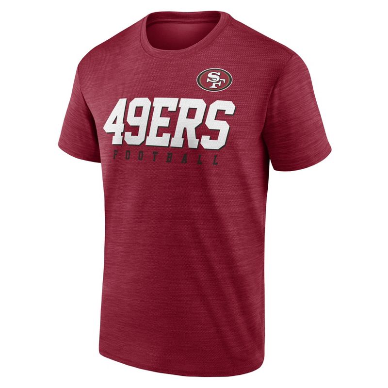 NFL San Francisco 49ers Men&#39;s Quick Turn Performance Short Sleeve T-Shirt, 2 of 4