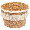Okuna Outpost 2-Pack Boho Themed Style Woven Baskets for Storage, Home Decorative Organizer (2 Sizes) - 3 of 4