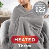 50"x60" Electric Throw Extra Cozy Nordic Velvet Reversible Faux Shearling - Sunbeam - 2 of 4
