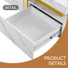 Modern White Square Storage Coffee Table with 4 Drawers  - Leovsnove - 4 of 4