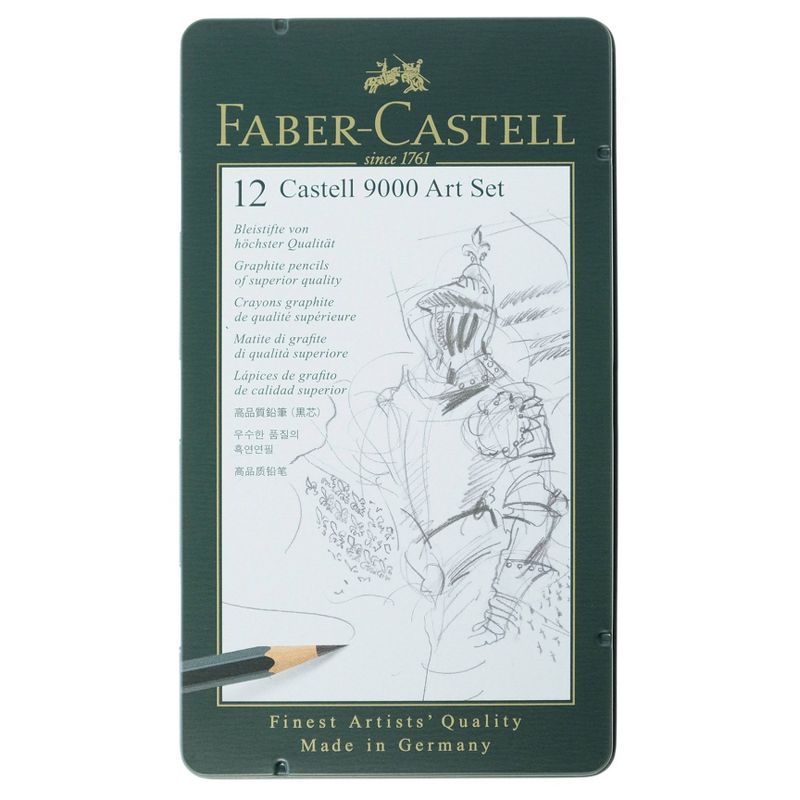 Graphite Sketch Pencil Set 12ct - Faber-Castell 9000, 2 of 5