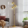 SUGIFT Modern Dimmable Floor Lamp for Living Room with 3 Color Temperatures LED Bulb Standing Lamp for Bedroom - 3 of 4