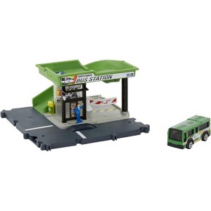 Matchbox Action Drivers Bus Station w/ MBX City Bus 1:64 Scale Playset - 1 of 4