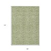 Green Blue And Ivory Floral Washable Indoor Outdoor Area Rug - 3 of 4