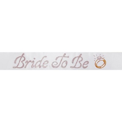  Elope Bride to Be Sash White One Size 