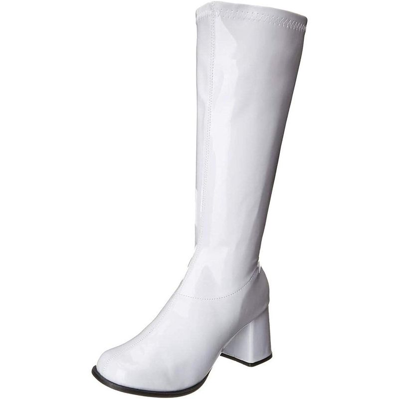 Ellie Shoes White Gogo Women's Costume Boots, 1 of 2
