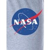 NASA Womens' Space Logo  Sleep Pajama Pants Loungewear Grey - 3 of 3