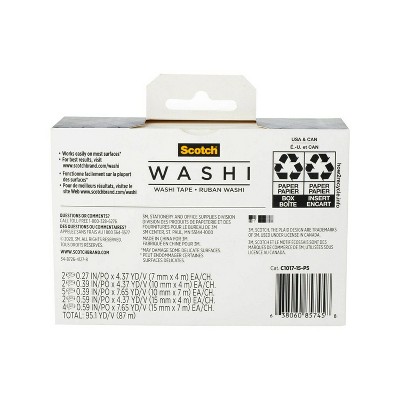 Scotch 15pk Washi Tape